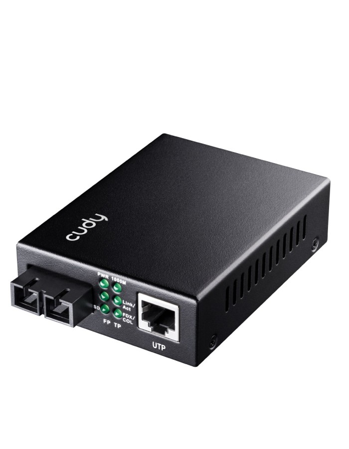 Cudy Fiber Media Converter Gigabit 1310nm SM 20Km SC MC100GSA-20 Cudy Fiber Media Converter Gigabit 1310nm SM 20Km SC MC100GSA-20