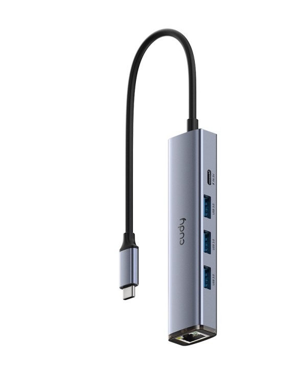 Cudy Hub USB-C 1xGigabit Lan/3xUSB-A/1xUSB-C UH605 Cudy Hub USB-C 1xGigabit Lan/3xUSB-A/1xUSB-C UH605