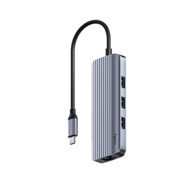 Cudy Hub USB-C 1xHDMI 4K60Hz/GigabitLan/PD100W/3xUSB-A/1xUSB-C UH606