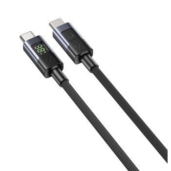 Unitek USB-C Cable PD60W Braided with Display 1.0m C14158A-1M