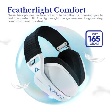 Armaggeddon COSMIC-III LITE Gaming Headset USB+3.5mm+2.4G+BT Fabric White Armaggeddon COSMIC-III LITE Gaming Headset USB+3.5mm+2.4G+BT Fabric White