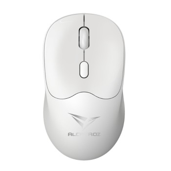Alcatroz Mouse Wireless & BT Recharg Silent AIRMOUSE DUO 6R White (2025)