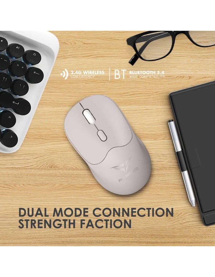 Alcatroz Mouse Wireless & BT Recharg Silent AIRMOUSE DUO 6R White (2025) Alcatroz Mouse Wireless & BT Recharg Silent AIRMOUSE DUO 6R White (2025)