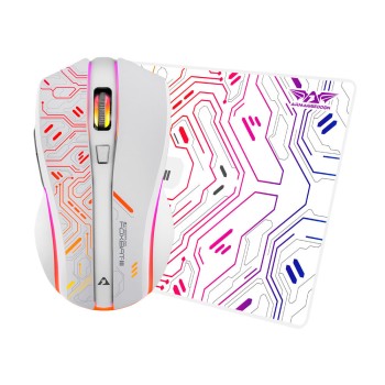 Armaggeddon Gaming Mouse Wired+2.4G Recharge FOXBAT-III CYBERPANK White Armaggeddon Gaming Mouse Wired+2.4G Recharge FOXBAT-III CYBERPANK White