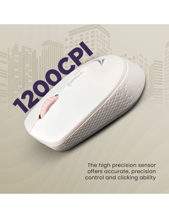 Alcatroz Mouse Wireless AIRMOUSE 3 Silent White