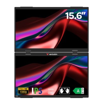 Verbatim Monitor Portable 2 x 15.6'' Full-HD Monitors