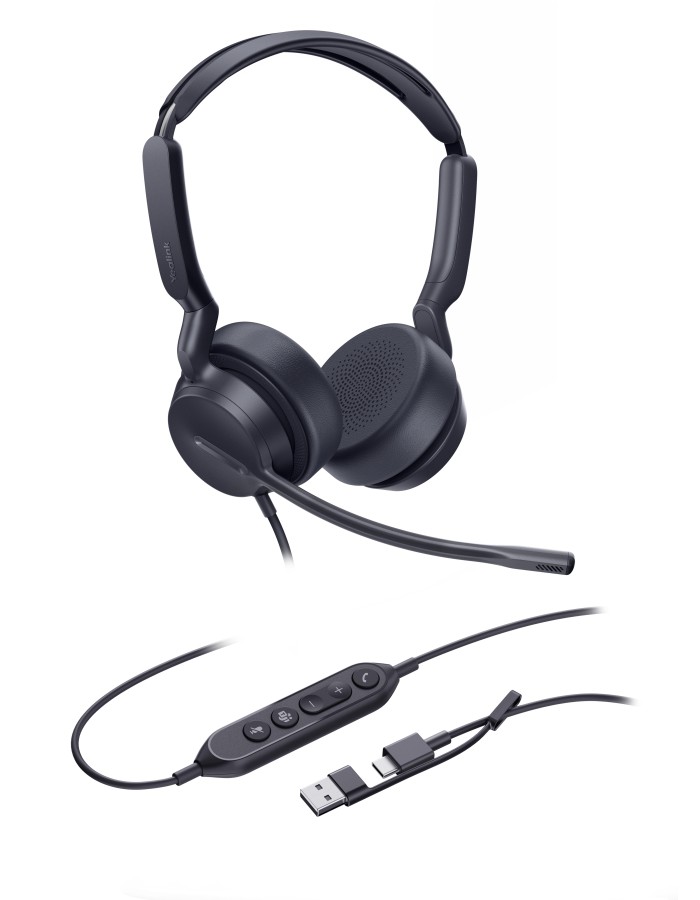 Yealink Headset Wired USB Noise Cancelling USB-C/A UH42 Dual Teams Yealink Headset Wired USB Noise Cancelling USB-C/A UH42 Dual Teams