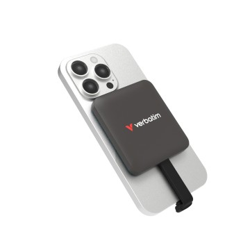Verbatim SnapBack SSD 512GB with MagSafe - Store 4K Content Directly from your iPhone or Android phone - Supports Apple ProRes - Mocha Metallic