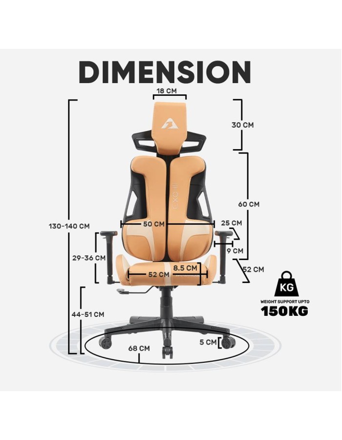 Armaggeddon Gaming Chair PU Leather EXO-III Salt Flat