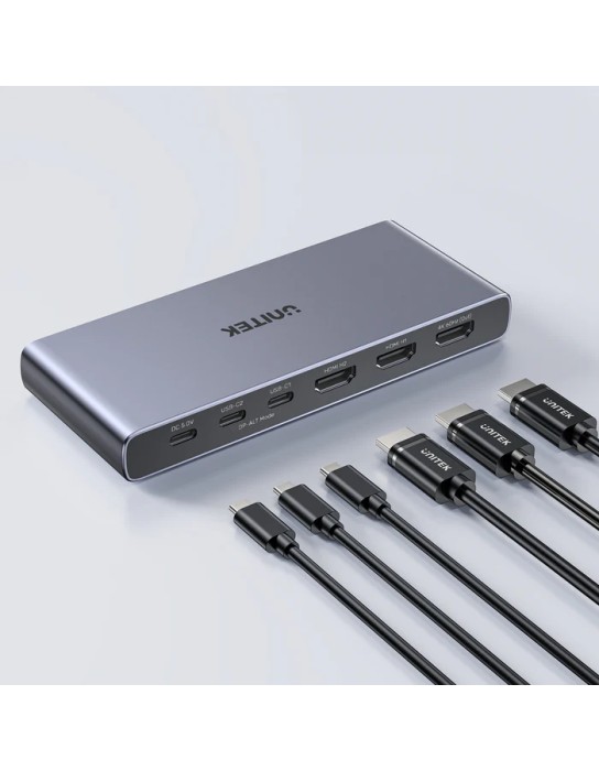 Unitek HDMI/USB-C Switch 4K 4in (2xHDMI + 2xUSB-C) 1xHDMI Out V1313A