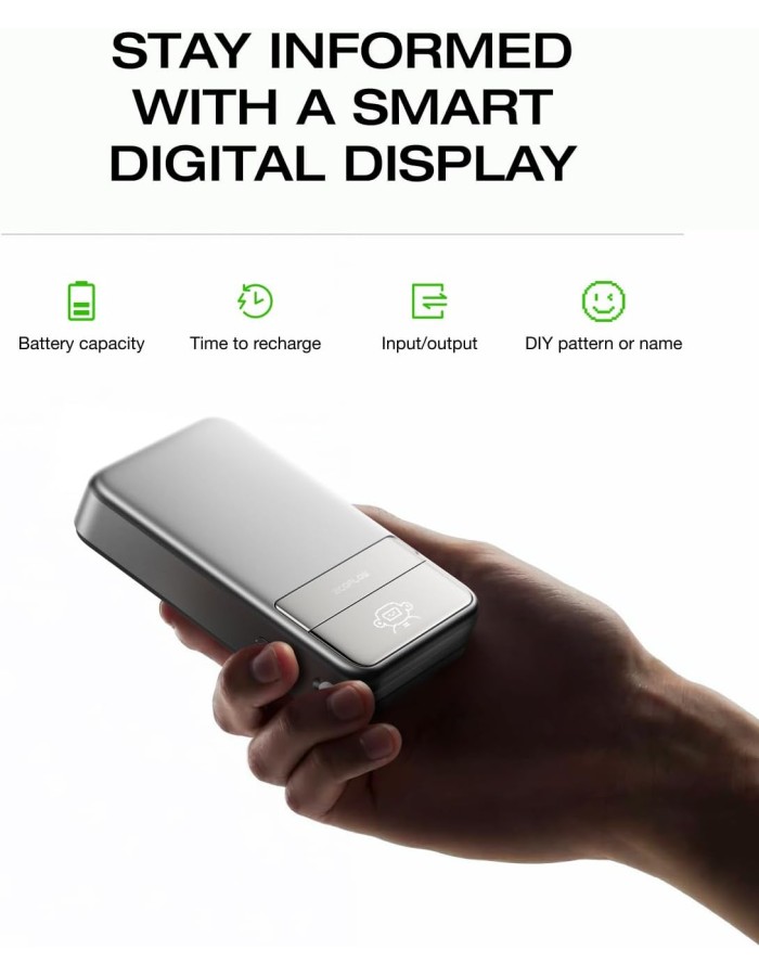 EcoFlow Charge Powerbank Magnetic RAPID 10000mAh Silver EcoFlow Charge Powerbank Magnetic RAPID 10000mAh Silver