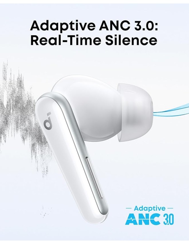 Anker Soundcore Liberty 5 Earphones ANC LDAC with Dolby Audio (White)
