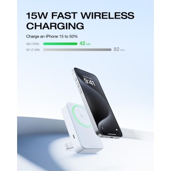 EcoFlow Charge Powerbank Magnetic RAPID 10000mAh Silver