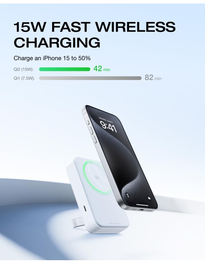 EcoFlow Charge Powerbank Magnetic RAPID 10000mAh Silver EcoFlow Charge Powerbank Magnetic RAPID 10000mAh Silver