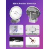 Govee B601B Smart Recessed Lights (2 Pack) 4'' Wi-Fi & BT RGBWW 850 Lumen with Junction Box