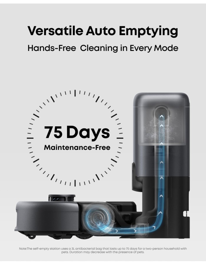 Anker Eufy RoboVac E20 3-in-1 Robot Vacuum Cleaner With Self Emptying Station + Stick + Handheld