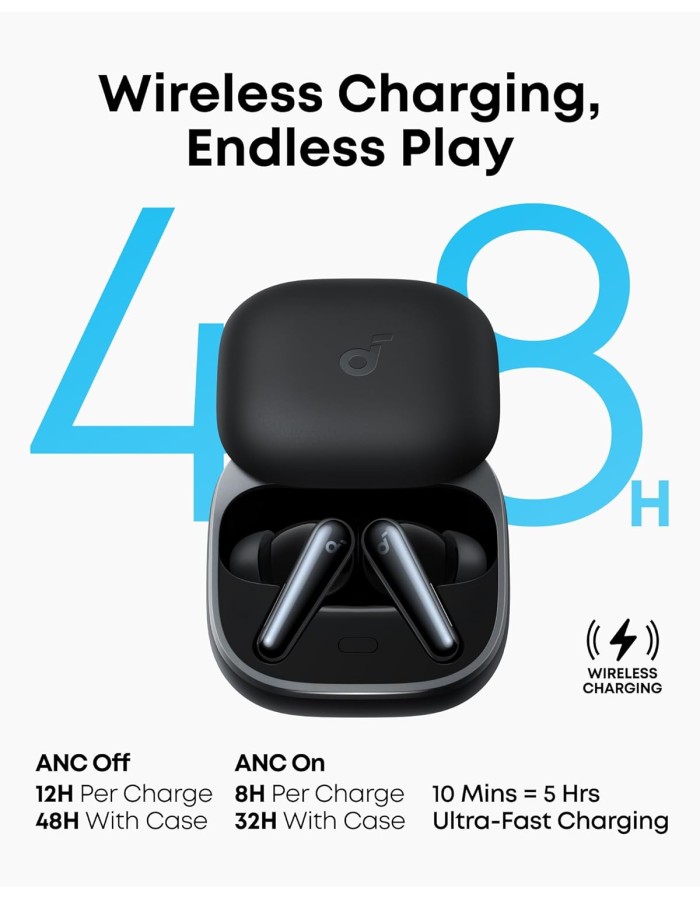 Anker Soundcore Liberty 5 Earphones ANC LDAC with Dolby Audio (Black)