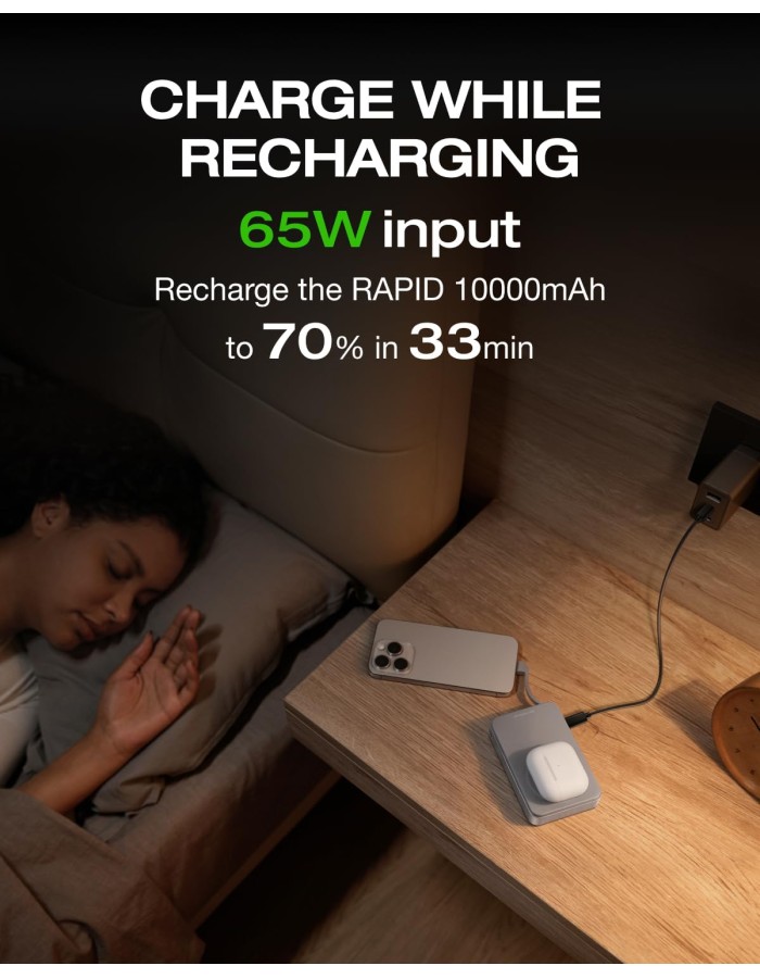 EcoFlow Charge Powerbank Magnetic RAPID 10000mAh Silver EcoFlow Charge Powerbank Magnetic RAPID 10000mAh Silver