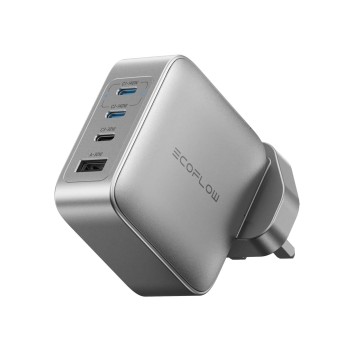EcoFlow Charge Wall RAPID Pro 140W 4 Ports GaN UK Silver