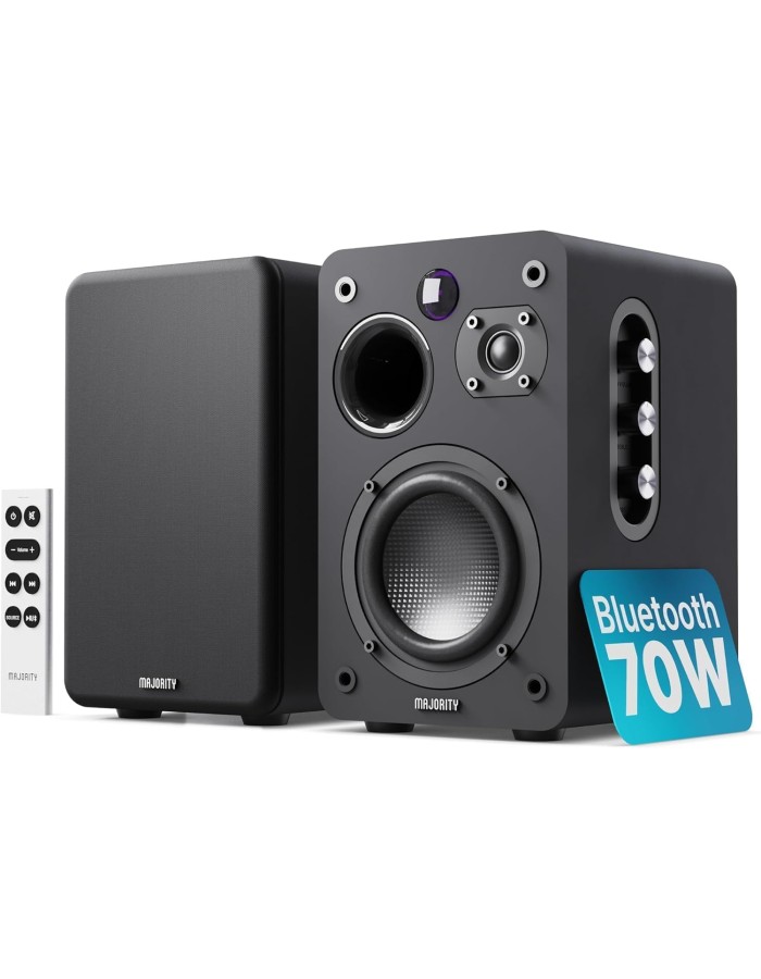 Majority Speakers Active D70X 70W 2.0 BT/USB/Phono/HDMI ARC Black (pair) Majority Speakers Active D70X 70W 2.0 BT/USB/Phono/HDMI ARC Black (pair)