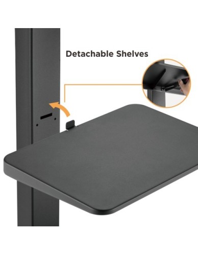 Brateck FS32-46W TV Trolley with Shelf 60x40 1.53m 40kg Brateck FS32-46W TV Trolley with Shelf 60x40 1.53m 40kg
