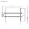 Brateck Fixed Heavy Duty TV Mount Max Vesa 900x600 Max Weight 120kg LP73-69F Brateck Fixed Heavy Duty TV Mount Max Vesa 900x600 Max Weight 120kg LP73-69F