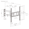 Brateck TV Mount 40x40 Turn 2-Arm 43cm LPA63-443 Brateck TV Mount 40x40 Turn 2-Arm 43cm LPA63-443