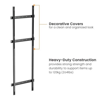 Brateck IFP Wall Mount Floor To Wall Support 120kg HAW400E-FR01