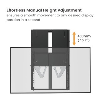 Brateck IFP Wall Mount Manual Vertical Motion 80x60 90kg HAW400E-90