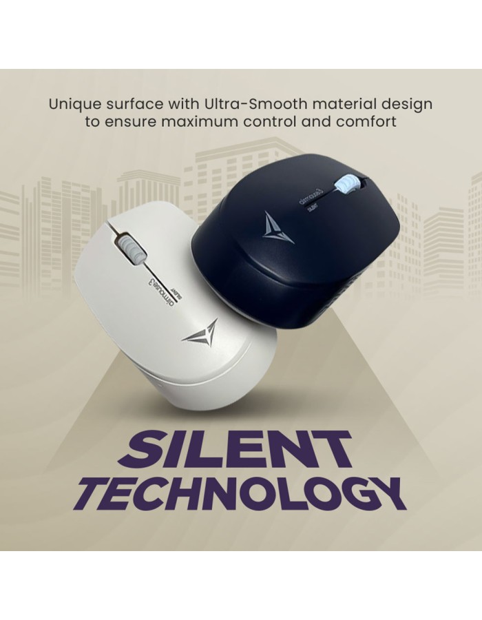 Alcatroz Mouse Wireless AIRMOUSE 3 Silent White