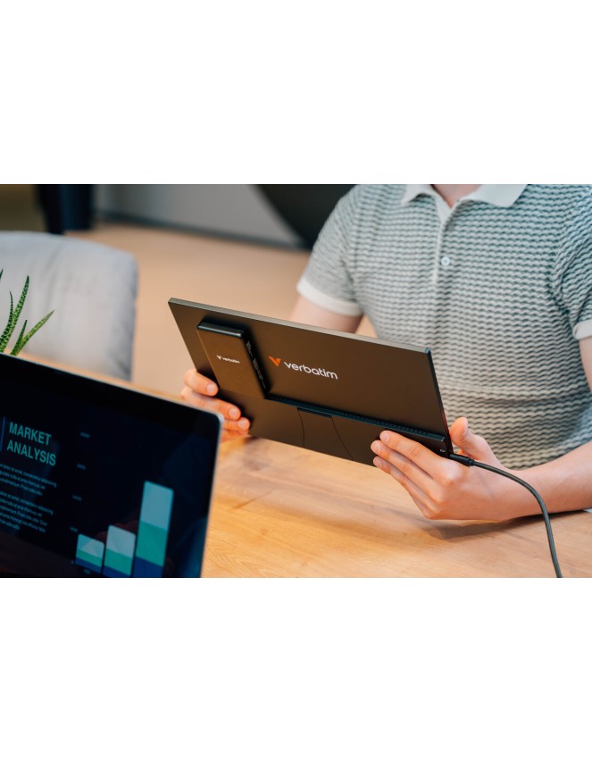 Verbatim Monitor Portable Touch 14'' Full-HD Powered by Wireless PowerBank Verbatim Monitor Portable Touch 14'' Full-HD Powered by Wireless PowerBank