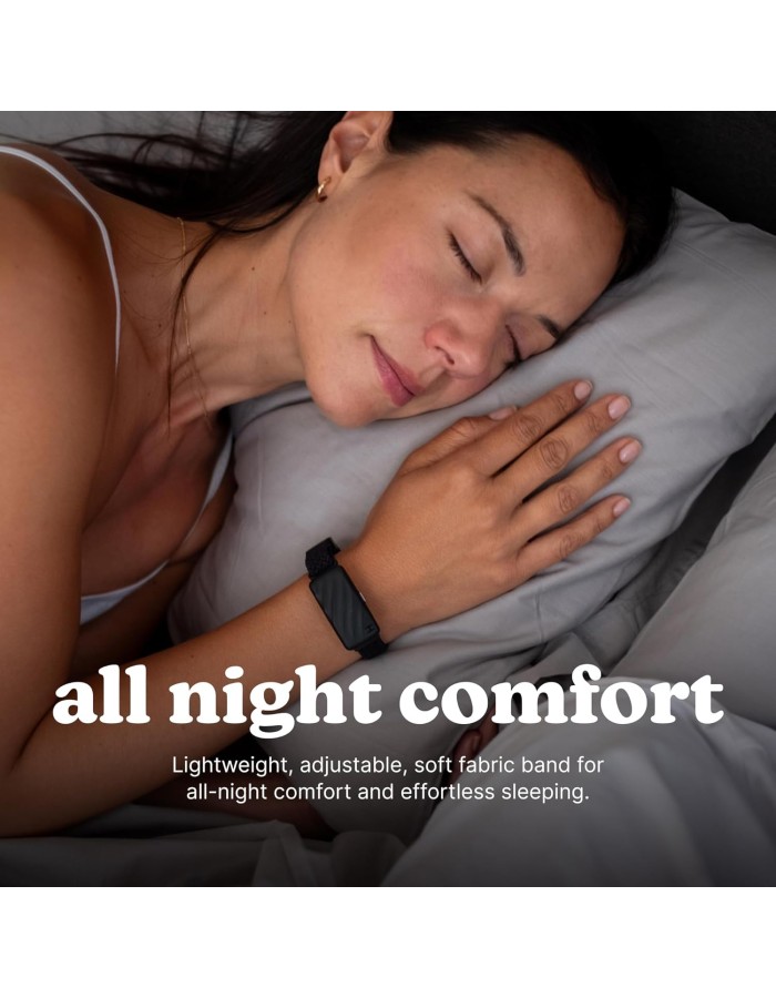 HoMedics WAKEBAND Black Vibrating Alarm Wristband for a Gentle Wakeup