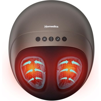 HoMedics Foot Massager Deep Kneading Shiatsu & Air Compression FMS-350HGY