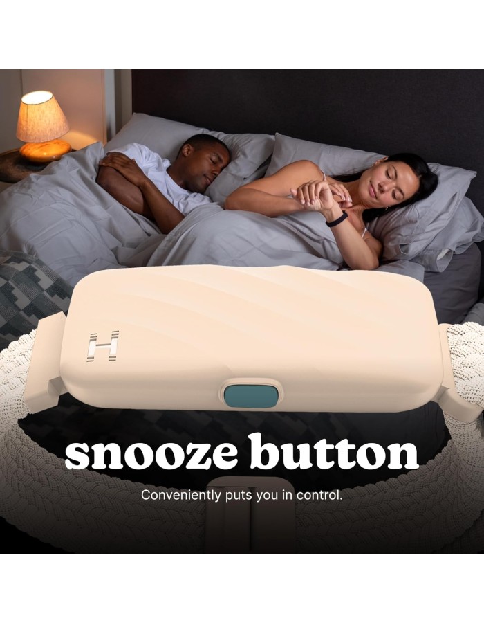 HoMedics WAKEBAND Cream White Vibrating Alarm Wristband for a Gentle Wakeup