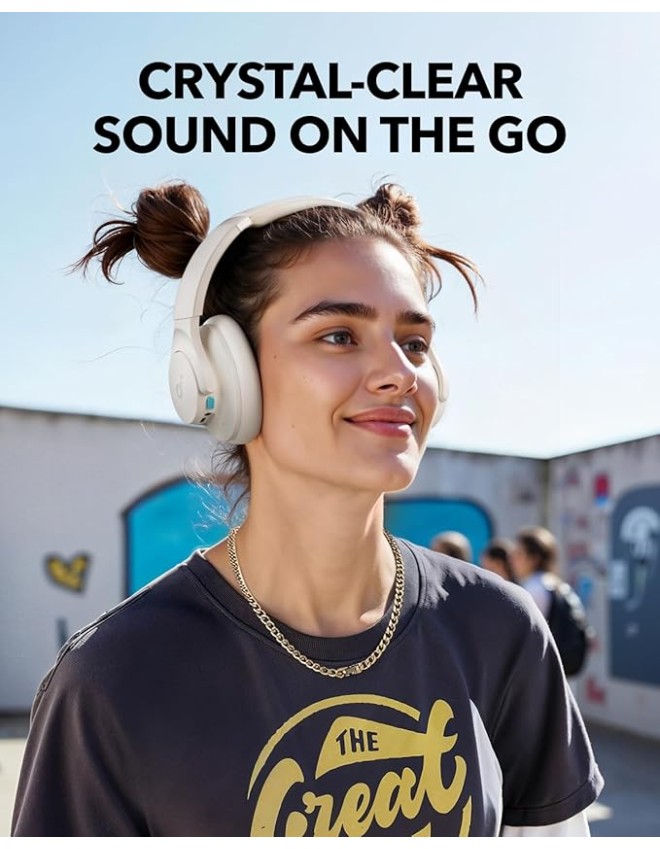 Anker Soundcore Q11i Over Ear Wireless Headphones HiRes Audio White Anker Soundcore Q11i Over Ear Wireless Headphones HiRes Audio White