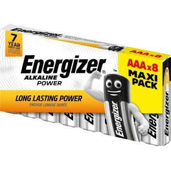 Energizer Alkaline Power AAA Batteries (8pcs)