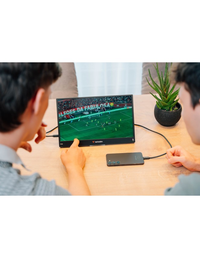 Verbatim Monitor Portable Touch 14'' Full-HD Powered by Wireless PowerBank Verbatim Monitor Portable Touch 14'' Full-HD Powered by Wireless PowerBank