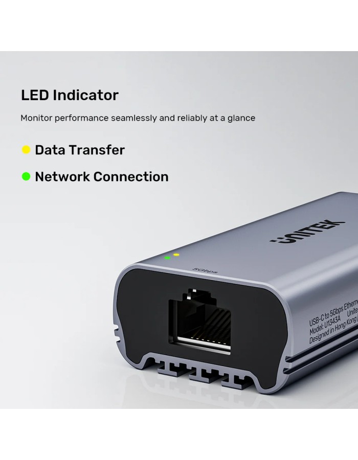 Unitek Converter USB-C to LAN 5GbE Ethernet U1343A