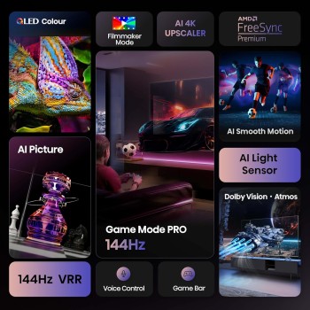 Hisense 55E7Q PRO 55'' 4K Smart QLED TV 144 HZ