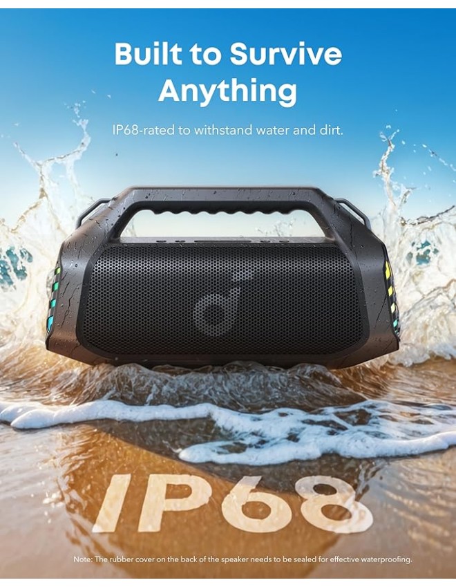 Anker Soundcore Speaker BT IPX7 Boom 2 PRO Black Anker Soundcore Speaker BT IPX7 Boom 2 PRO Black