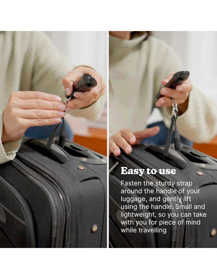 HoMedics Travel Luggage Scale Digital Display up to 50Kg SCL-L100-BKR