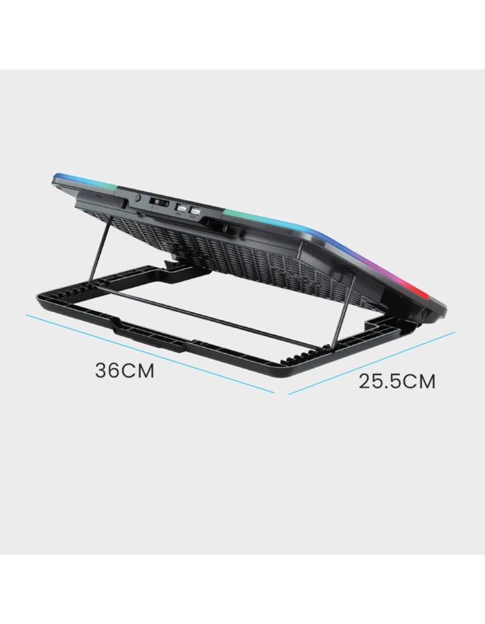 Alcatroz Laptop Cooler Vendaval G2 RGB Black Alcatroz Laptop Cooler Vendaval G2 RGB Black