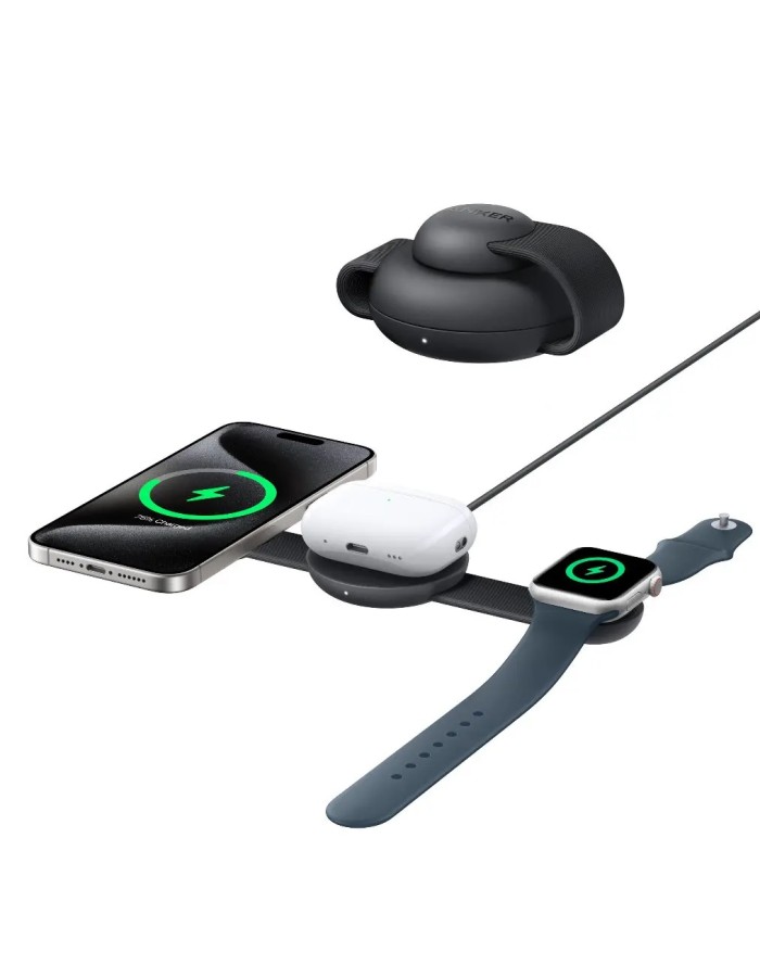 Anker Mobile Charger Wireless MagGo 3-in-1 Charging Station Anker Mobile Charger Wireless MagGo 3-in-1 Charging Station