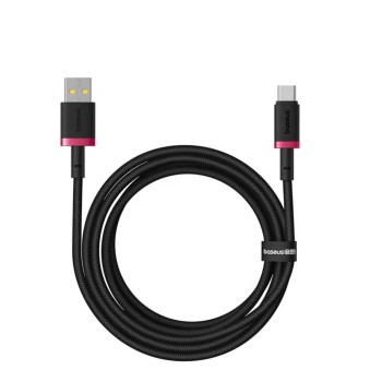 Baseus Cable USB-C to USB-A Dura Series Braided 2.0m Black+Red