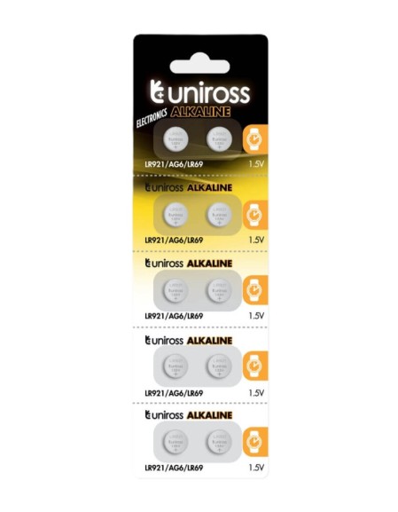Uniross Alkaline-Coin LR921 AG6 LR69 Battery (10pack)