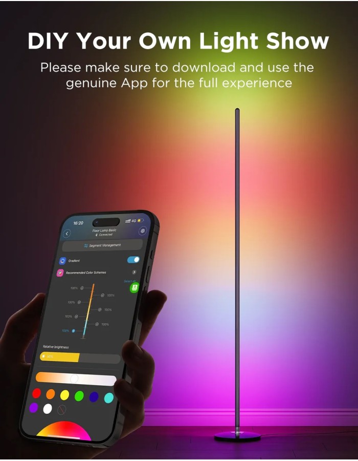 Govee Floor Lamp Lite Smart RGBICW Corner Lamp Supports Matter Govee Floor Lamp Lite Smart RGBICW Corner Lamp Supports Matter