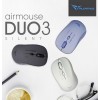 Alcatroz Mouse Wireless & Bluetooth Silent AIRMOUSE DUO 3 White