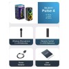 Majority Speakers Portable Karaoke PULSE P4 420W Wireless Mic BT/USB/RGB UK