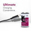Uniross USB-C Rechargeable Lithium 9V Battery 400mah (1pc) Uniross USB-C Rechargeable Lithium 9V Battery 400mah (1pc)