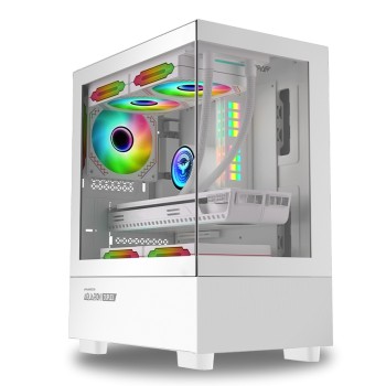 Armaggeddon Gaming Case M-ATX AQUARON Duplex White (310mm VGA)